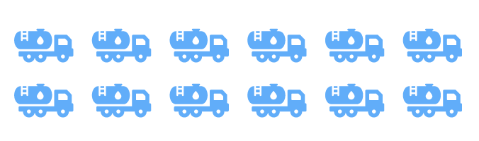 14 tankers worth of water 14 tankers worth of water